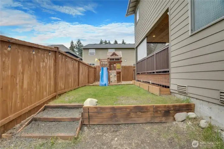 Thoughtfully designed backyard offering a functional and low-maintenance outdoor space