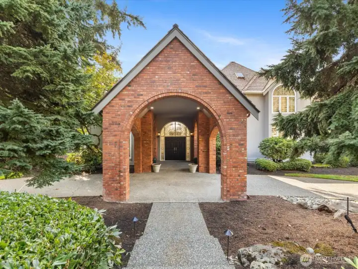Circular Driveway.  Elegant Entrance and grand curb appeal.