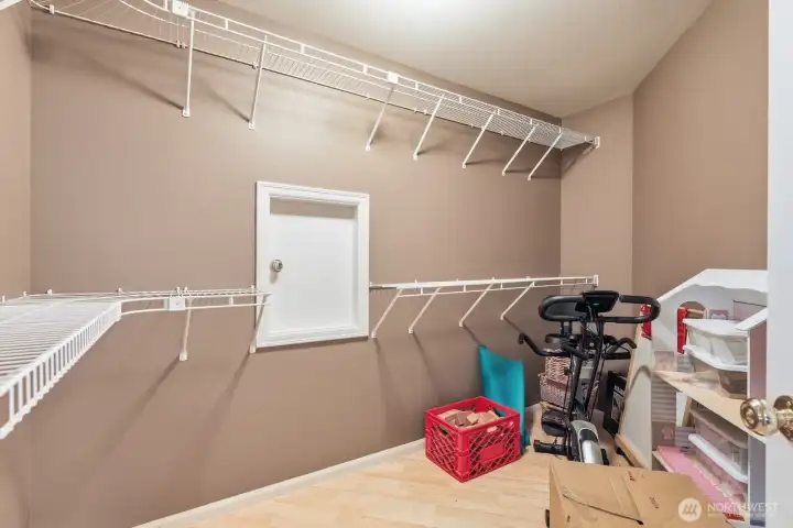 Bonus room walk-in closet.