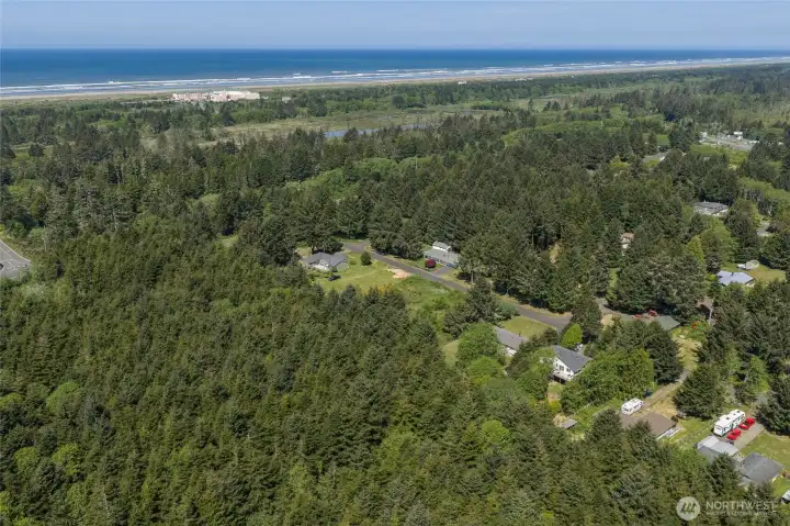 Close to the Quinalt Casino and resort and miles of pacific coastline.