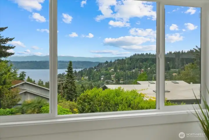 Stunning views from the primary bedroom