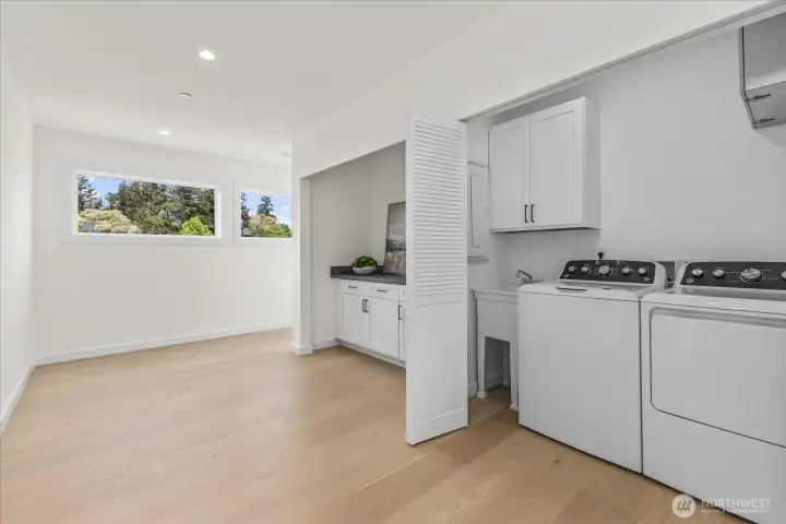 Utility room conveniently located on the second floor