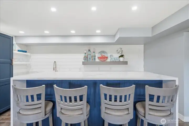 Pull up a seat at the entertaining bar