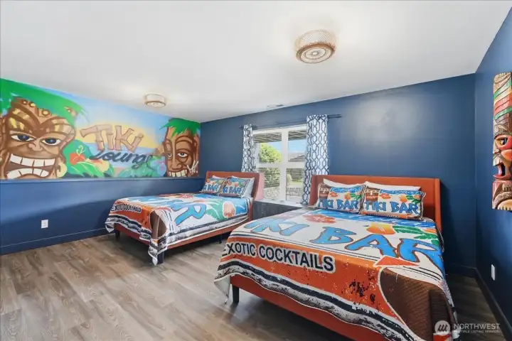 Expansive lower level room