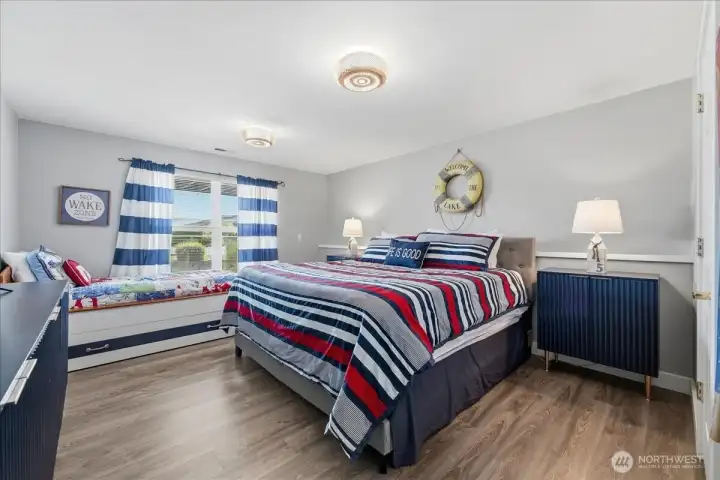 Extra beds and storage on lower level bedrooms and throughout