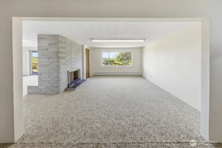 Lots of possibilities for the downstairs. Has a separate entrance
