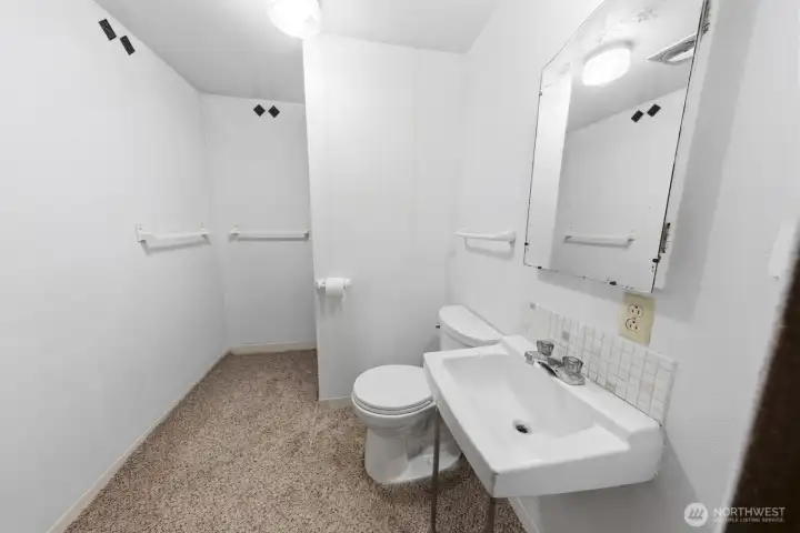3/4 bath downstairs
