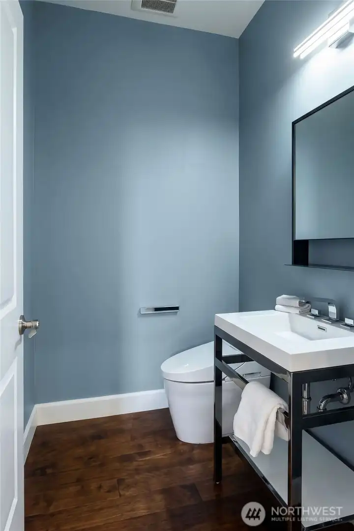 Powder bath is located on the main level Powder bath is located on the main level