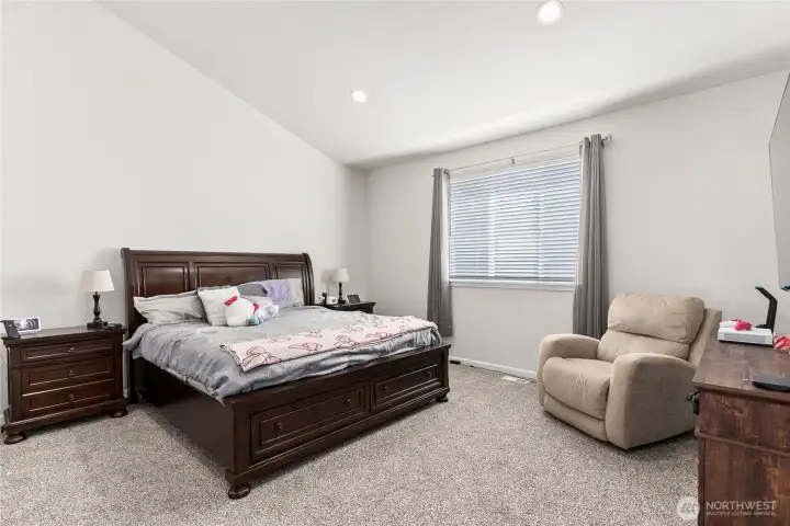 Primary bedroom with walk in closet Primary bedroom with walk in closet