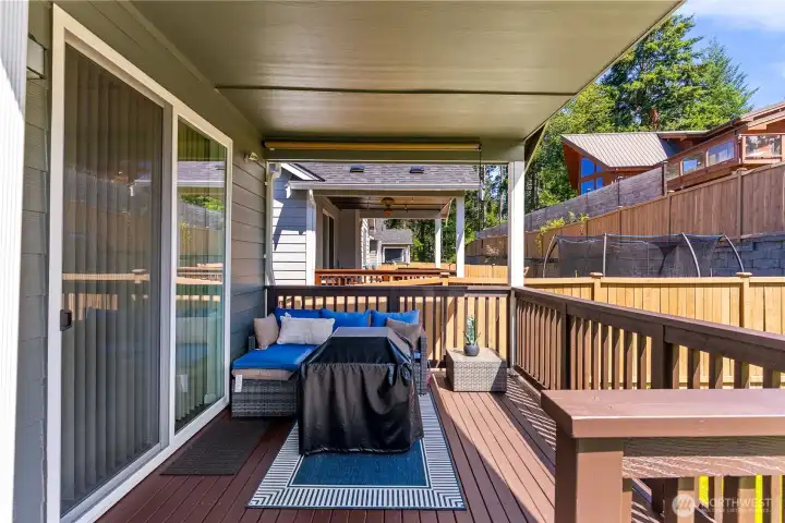 Back deck to enjoy some outdoor time Back deck to enjoy some outdoor time