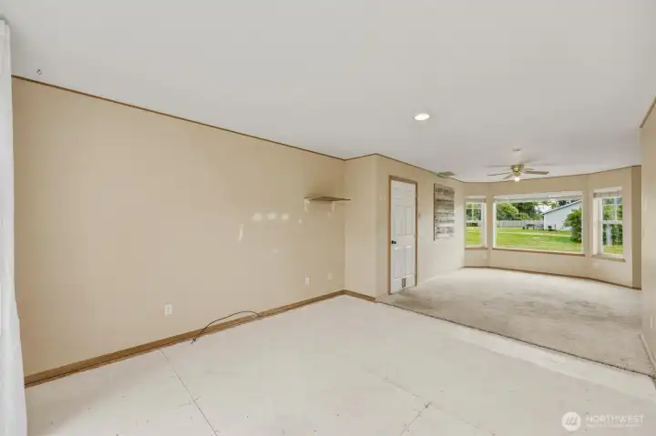 Garage Door off of 2nd Living Room