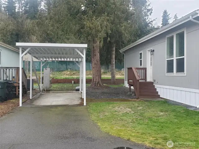 Brand new carport.