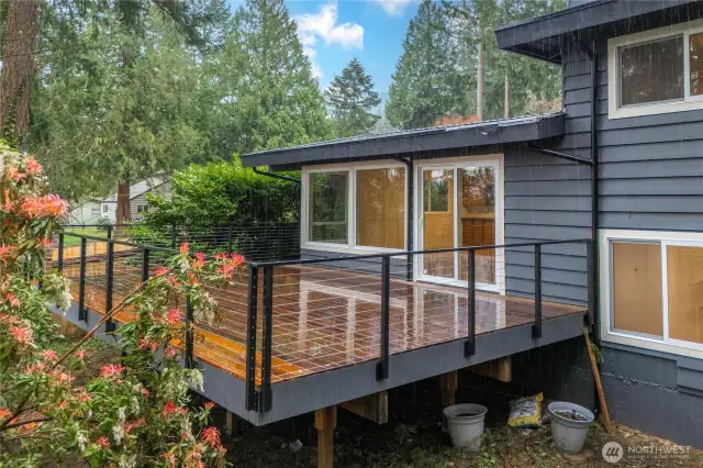 Peaceful back deck
