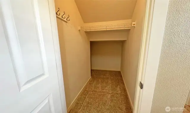 Entry closet with deep storage!