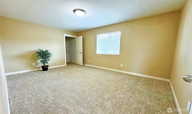3rd bedroom with perfect size walk-in closet