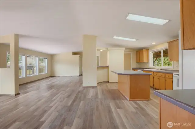 FROM BACK HALL TO LIVING ROOM