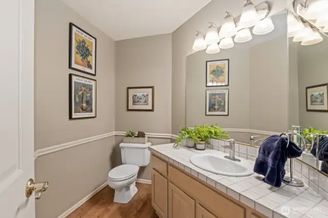 Thoughtfully Placed Main Floor Powder Room