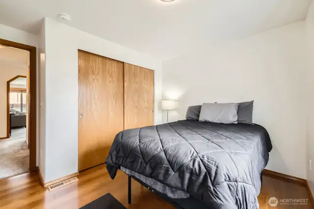 RELAXING THIRD BEDROOM IS PERFECT FOR OFFICE OR CRAFTS.