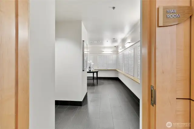 Secure mail room on first floor. All packages are delivered to the the concierge safely