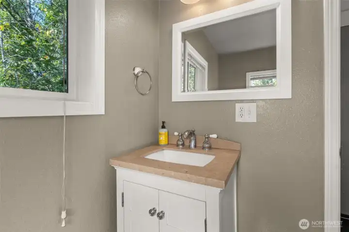 Full bath with tub and shower