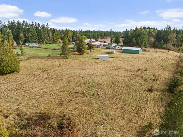 View of 9.77 level acres.