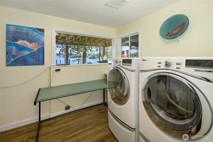 Laundry on the lower level