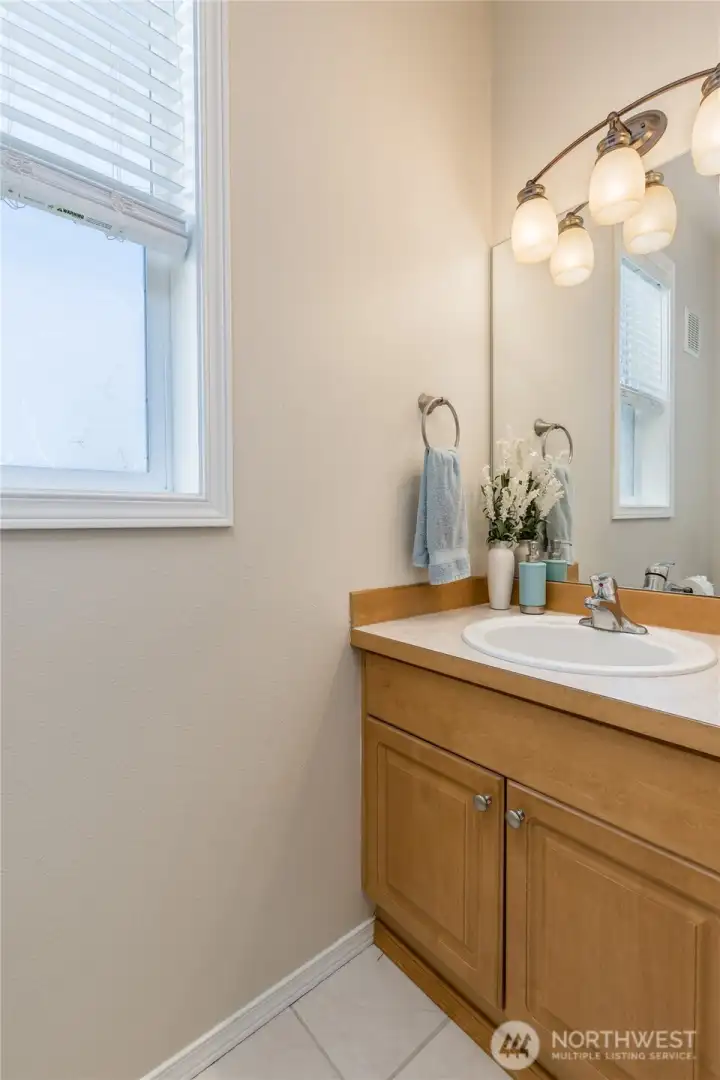 Half bath on the main floor