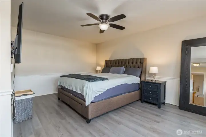 Generous primary suite