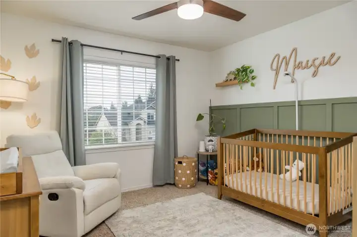 Third bedroom also boasts a mountain view