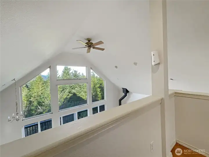 View from top of loft.