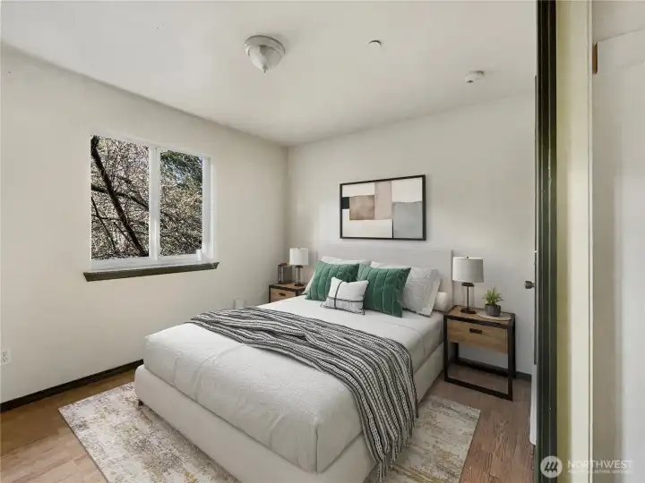 Bedroom TWO virtually staged