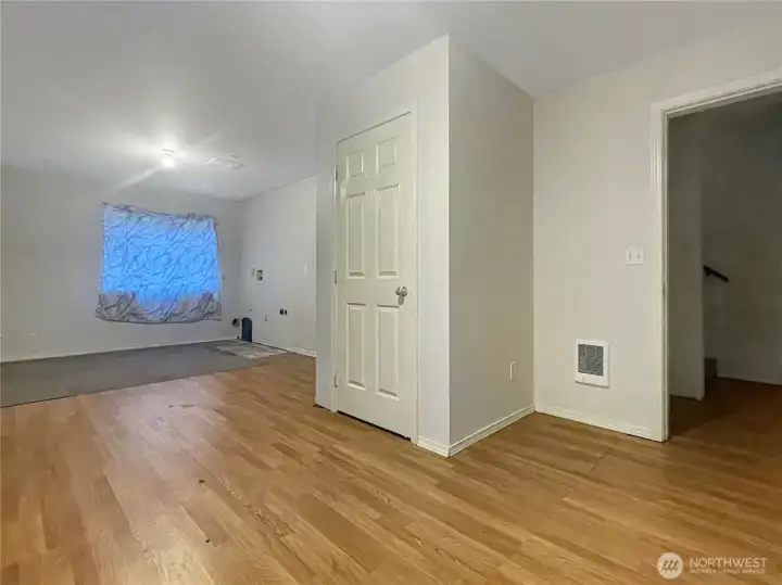 Basement recreation room. From bottom of the stairs.