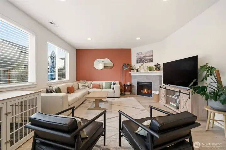 Great room. Gas Fireplace.