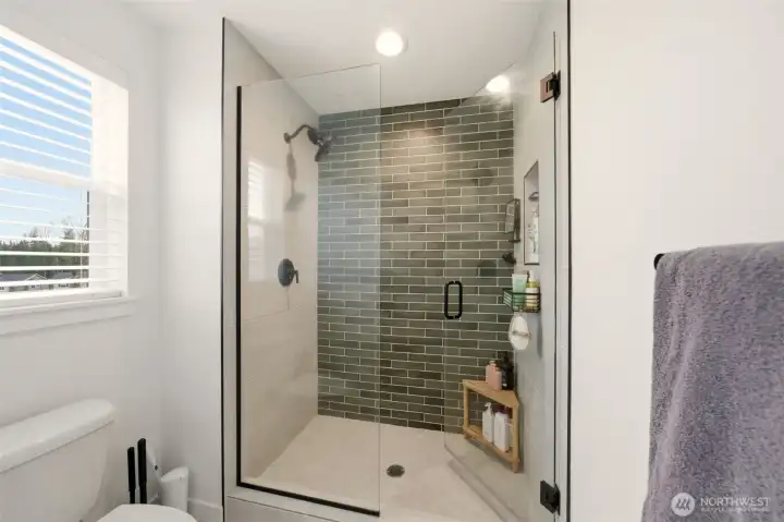 Primary attached bathroom.