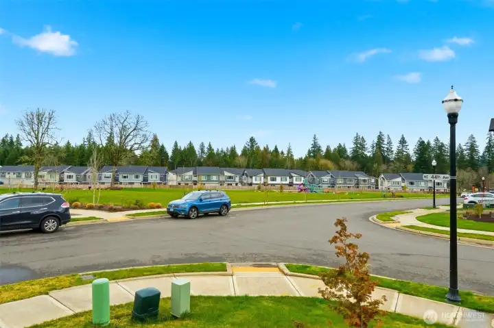 View of community park from front yard.