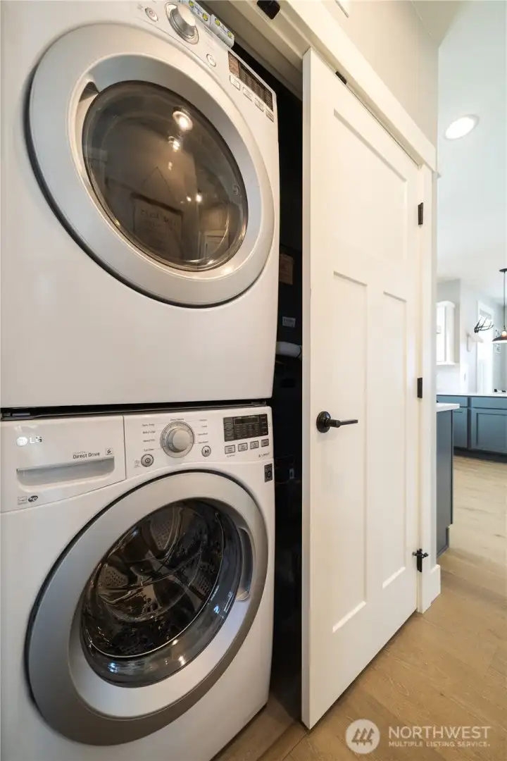 View of main level utility room.