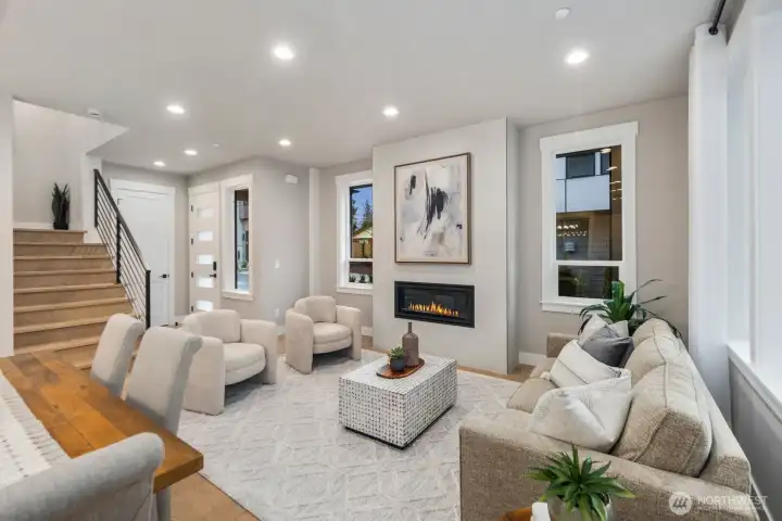 Spacious open floor plan designed for effortless entertaining.