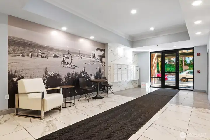 Renovated lobby.