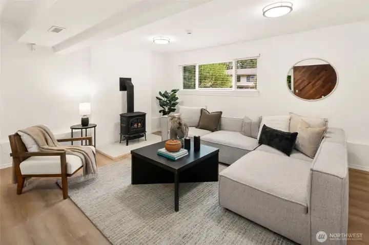 HUGE lower level 2nd living room