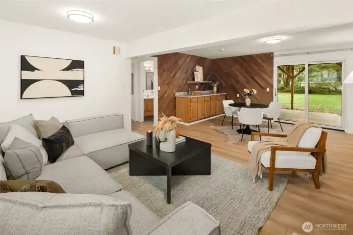 HUGE lower level 2nd living room