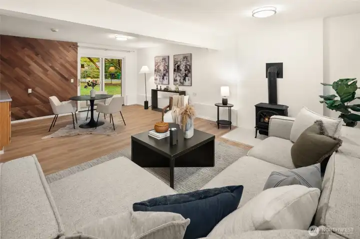 HUGE lower level 2nd living room