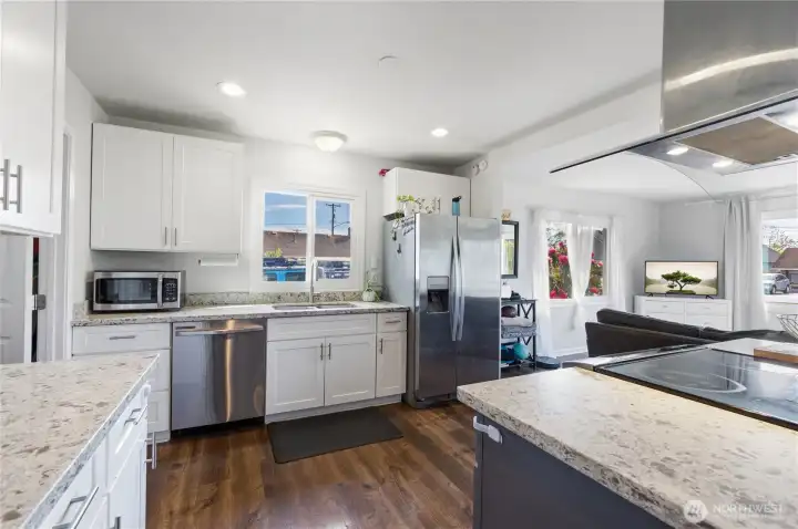 Kitchen, with matching Stainless Steel appliances