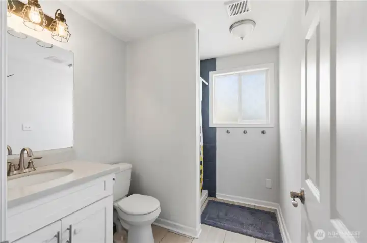 Bathroom outsied of Primary