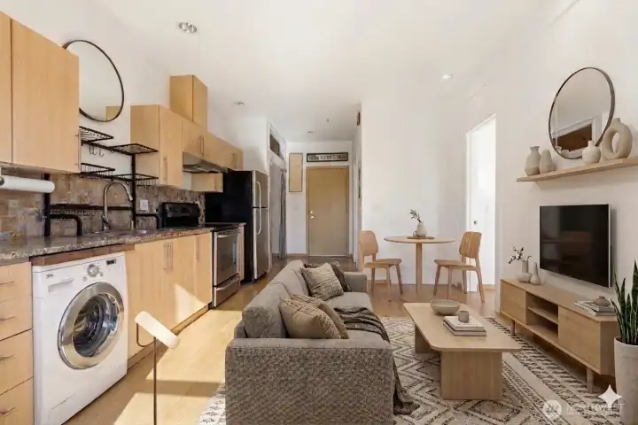 Virtually staged