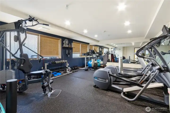 Common area with gym