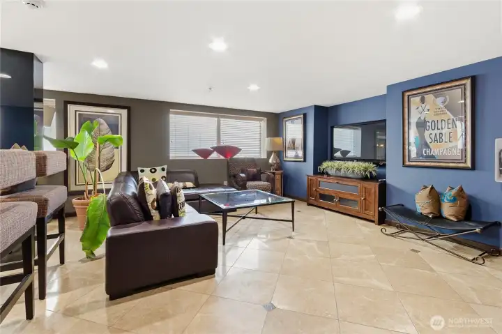 Common area with tv area