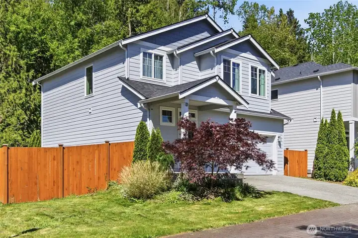 Fully fenced back yard