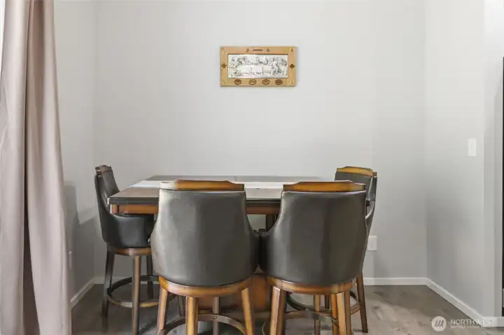 Room for table, chairs, dining space