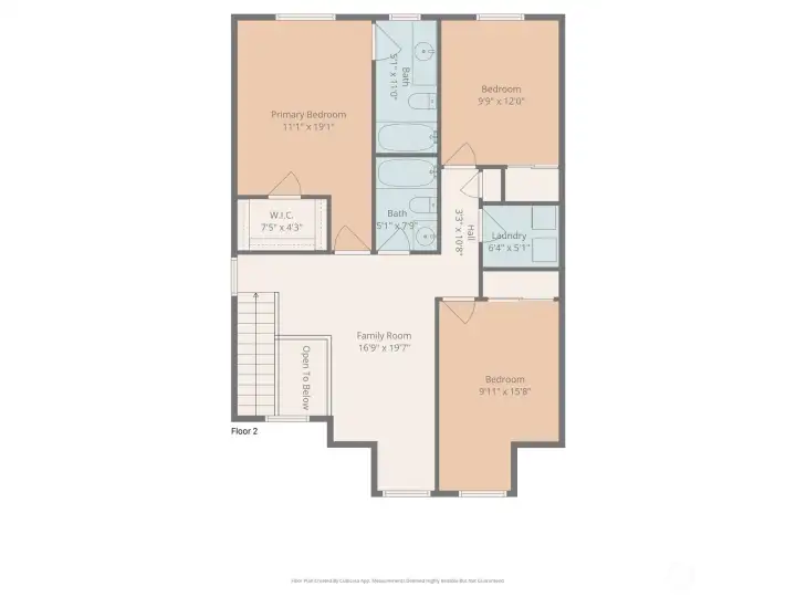 Floor plan, second floor