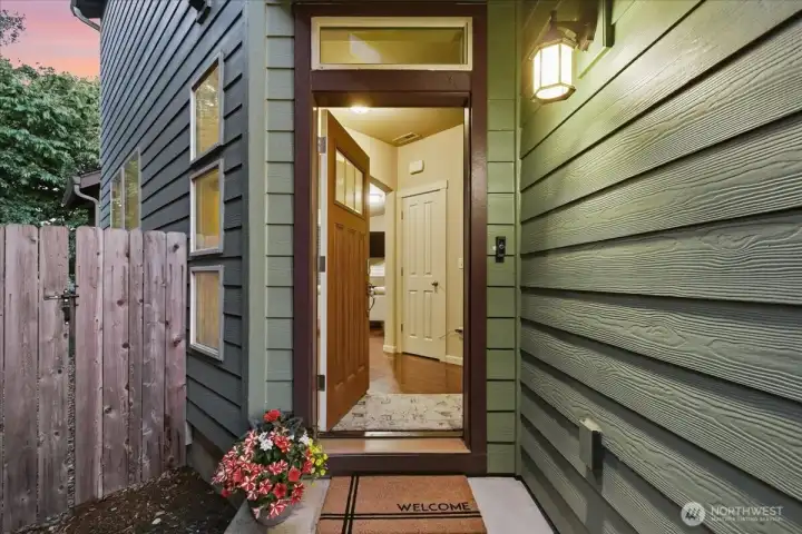 Entry, covered